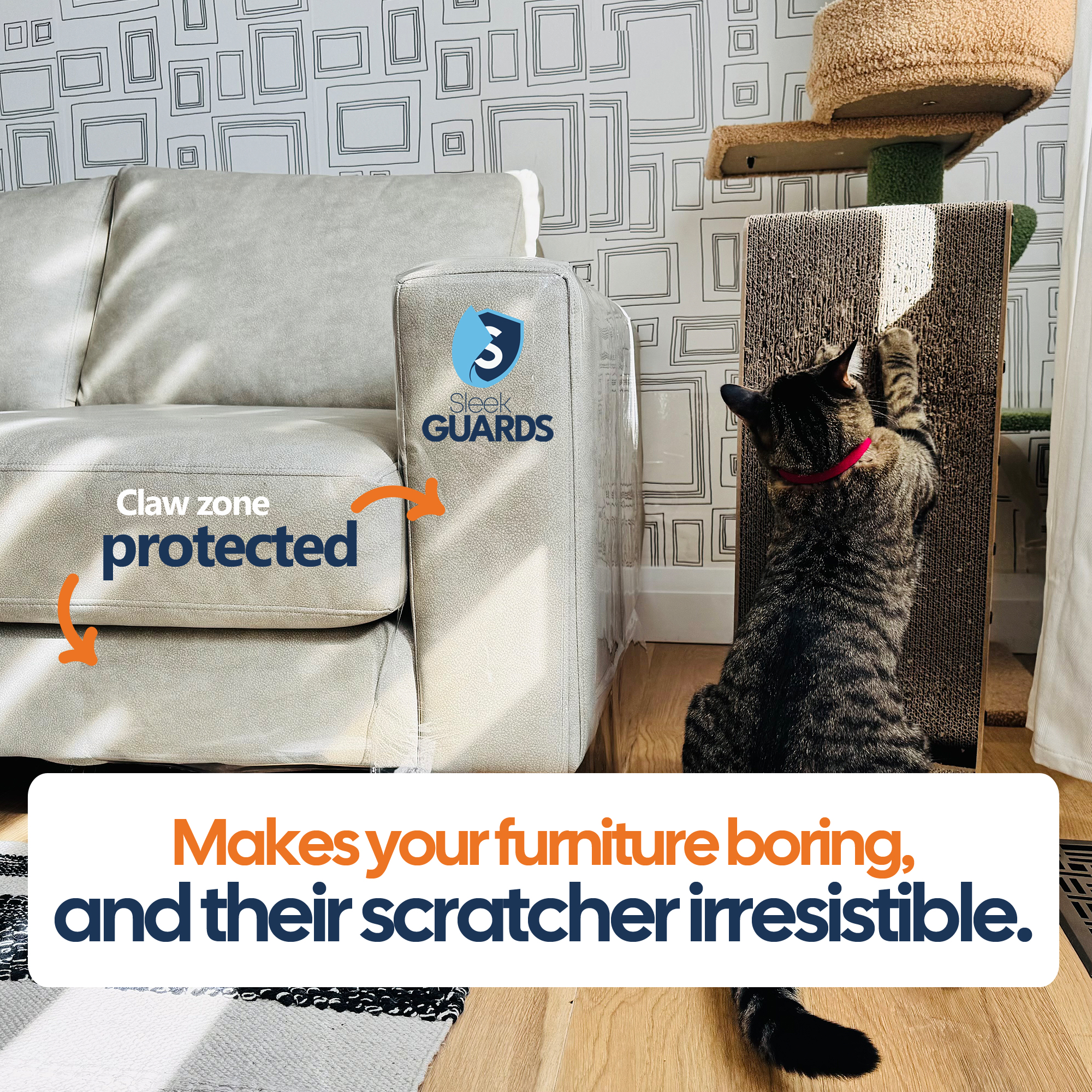 Cat Scratch Furniture Protector and Couch Arm Covers